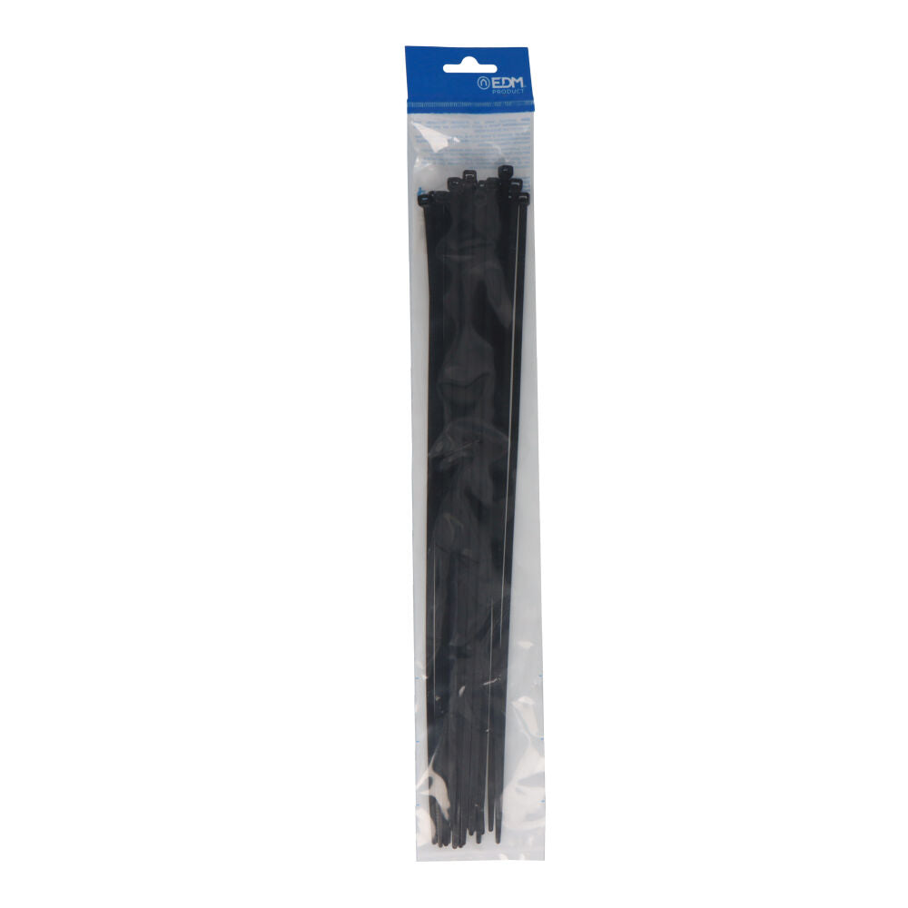 EDM bridas negras 200 × 4,8 mm · 25 unidades