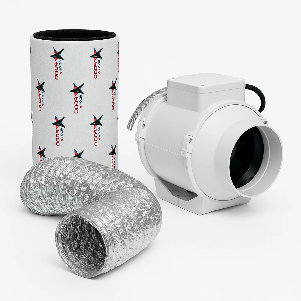 Kit de extracción Low Cost 150 mm · conducto 10 m
