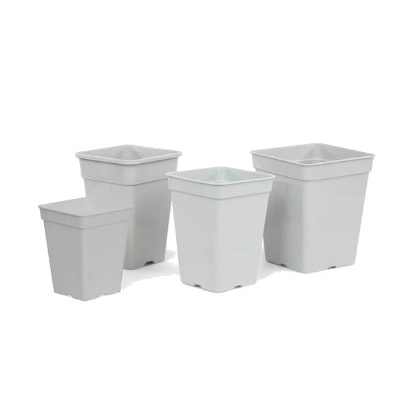 Maceta PVC gris 5,5 L · 18 × 18 × 25 cm — vista 1